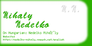 mihaly nedelko business card